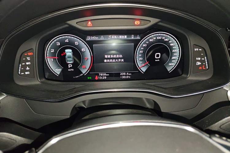 Used Audi A7 2024 45 TFSI Prestige Edition Odometer Close Up