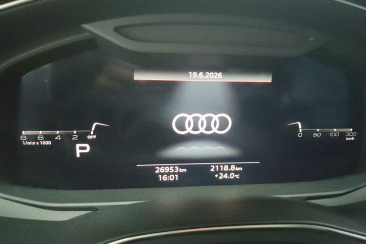 Used Audi A7 2024 45 TFSI Prestige Edition Odometer Close Up