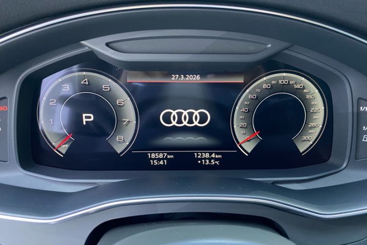 Used Audi A7 2024 45 TFSI Prestige Edition Odometer Close Up