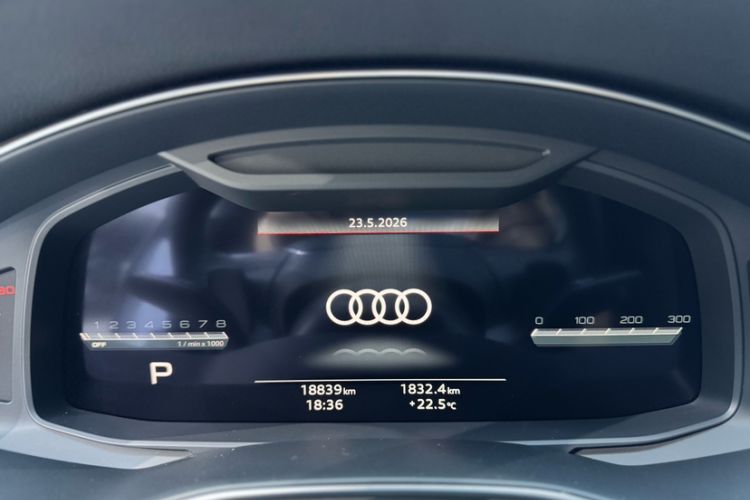 Used Audi A7 2024 45 TFSI Prestige Edition Odometer Close Up