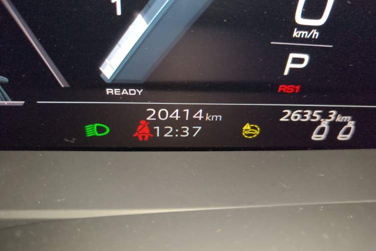 Used Audi A7 2024 45 TFSI Prestige Edition Odometer Close Up