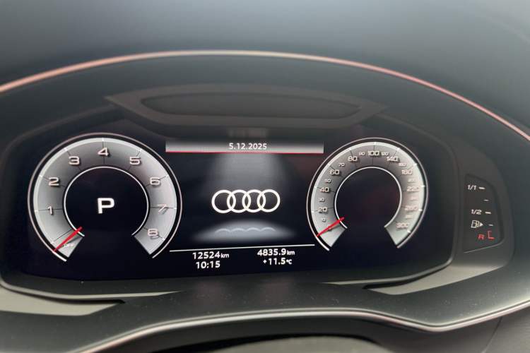 Used Audi A7 2025 45 TFSI Prestige Edition Odometer Close Up