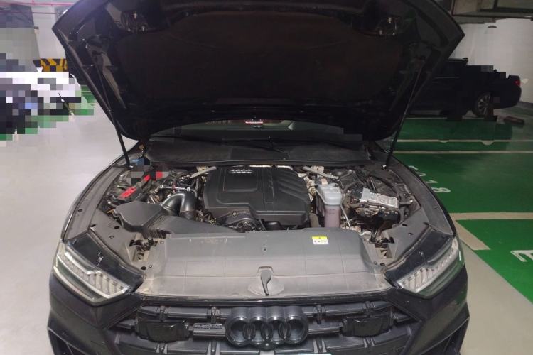 Used Audi A7L 2022 45 TFSI quattro S-line Black Warrior Edition Engine Bay