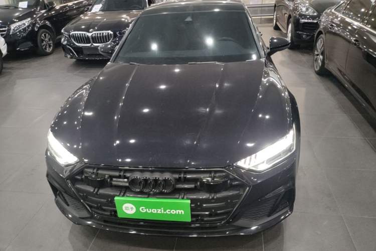 Used Audi A7L 2022 45 TFSI quattro S-line Visionary Edition Obsidian Black Package Front