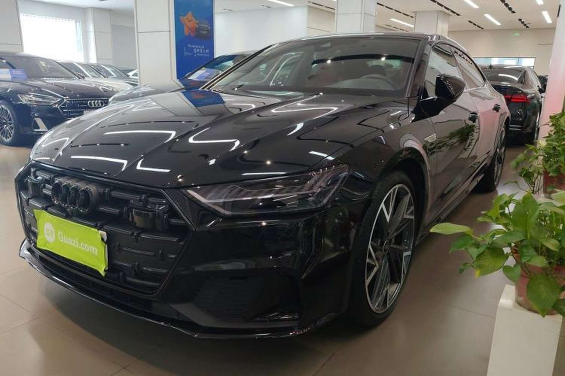 Used Audi A7L 2022 45 TFSI quattro S-line Black Warrior Edition Front Left 45 Deg