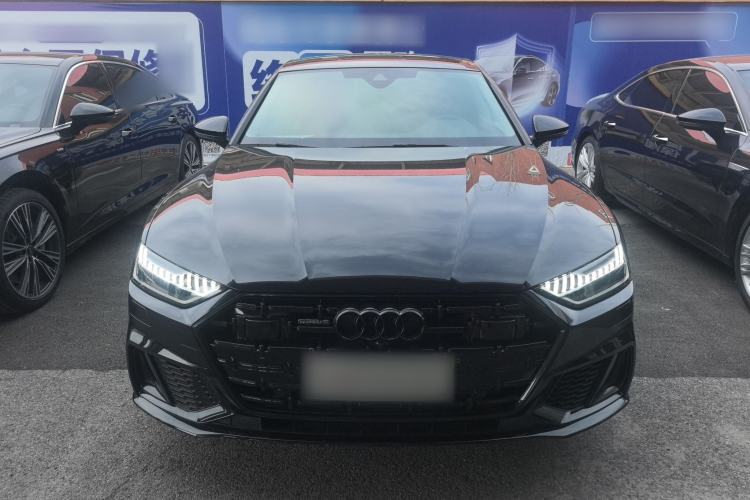 Used Audi A7L 2022 45 TFSI quattro S-line Visionary Edition Obsidian Black Package Front