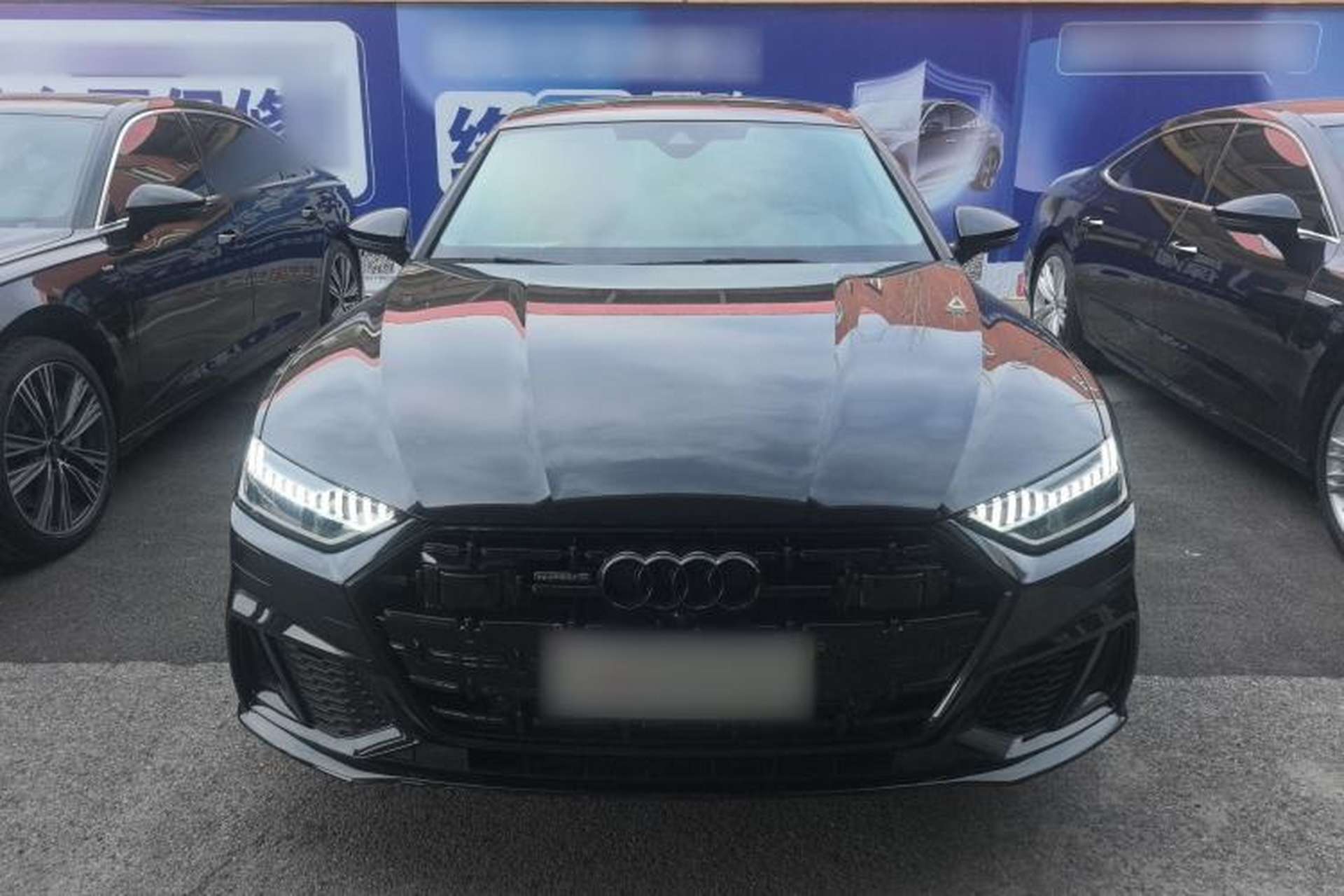 Used Audi A7L 2022 45 TFSI quattro S-line Visionary Edition Obsidian Black Package Front