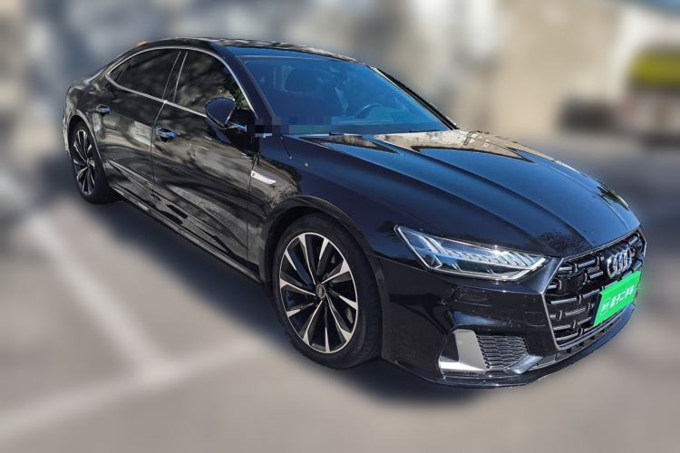 Used Audi A7L 2022 55 TFSI quattro S-line Zhiyuan Crystal Flow Package Front Right 45 Deg