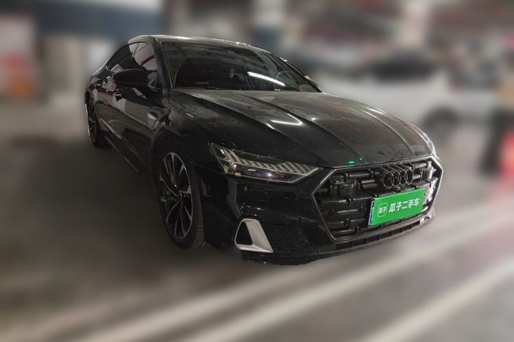 Used Audi A7L 2022 45 TFSI quattro S-line Visionary Crystal Package Front Right 45 Deg