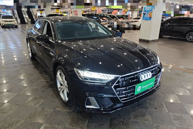 Used Audi A7L 2022 45 TFSI S-line Dream-Building Edition Front Right 45 Deg