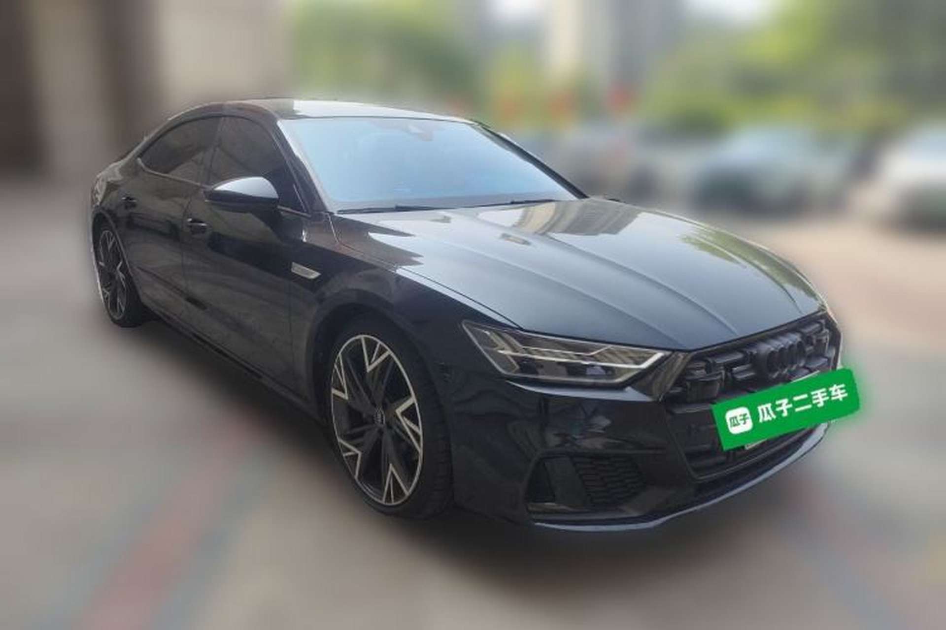 Used Audi A7L 2022 45 TFSI quattro S-line Black Warrior Edition Front Right 45 Deg