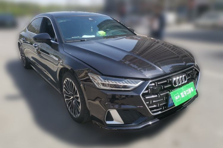 Used Audi A7L 2022 45 TFSI S-line Dream-Building Edition Front Right 45 Deg