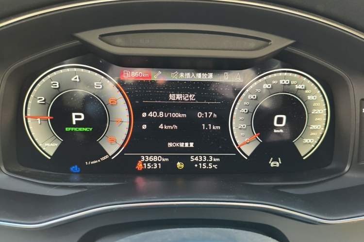 Used Audi A7L 2022 55 TFSI quattro S-line Zhiyuan Crystal Flow Package Instrument Cluster