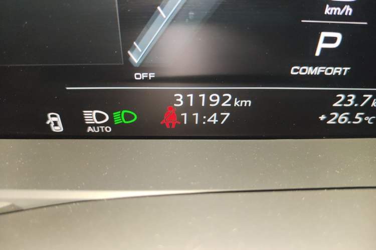 Used Audi A7L 2022 45 TFSI quattro S-line Wind Rider Odometer Close Up