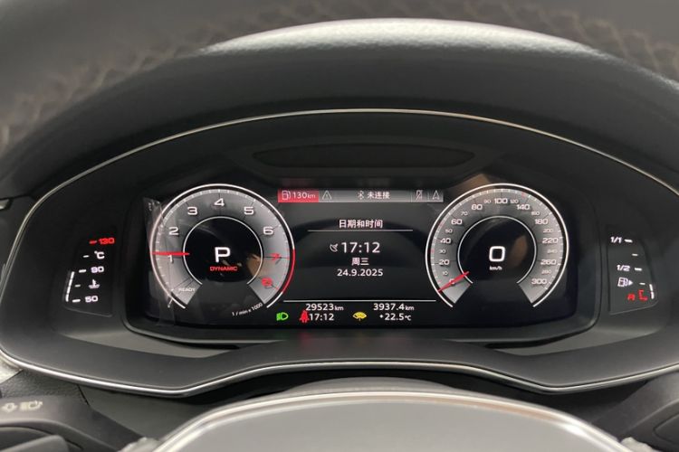 Used Audi A7L 2022 45 TFSI quattro S-line Wind Rider Odometer Close Up