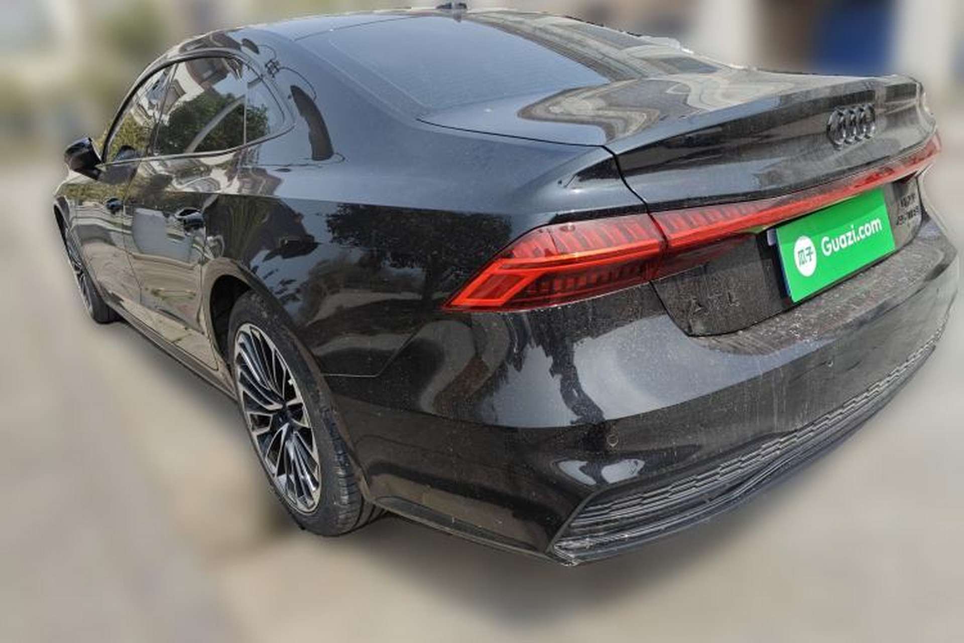 Used Audi A7L 2022 45 TFSI quattro S-line Visionary Edition Obsidian Black Package Rear Left 45 Deg