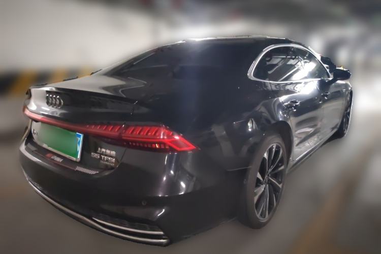 Used Audi A7L 2022 55 TFSI quattro S-line Avantgarde Black Package Rear Right 45 Deg