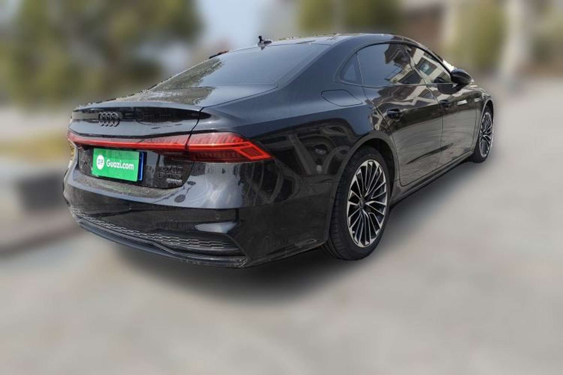 Used Audi A7L 2022 45 TFSI quattro S-line Visionary Edition Obsidian Black Package Rear Right 45 Deg