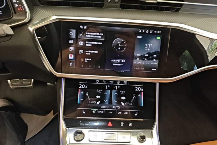 Used Audi A7L 2022 55 TFSI quattro S-line Edition One First Edition Audio And AC Panel