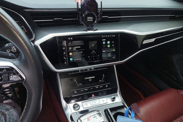 Used Audi A7L 2022 45 TFSI quattro S-line Black Warrior Edition Audio And AC Panel