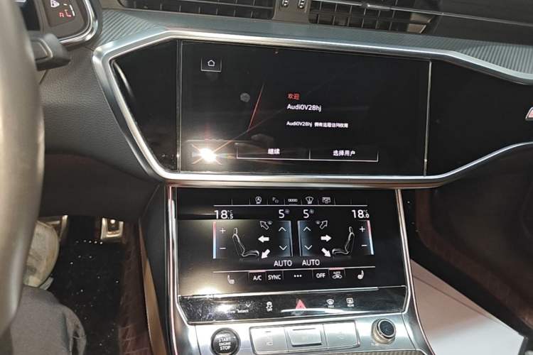 Used Audi A7L 2022 55 TFSI quattro S-line Edition One First Edition Audio And AC Panel