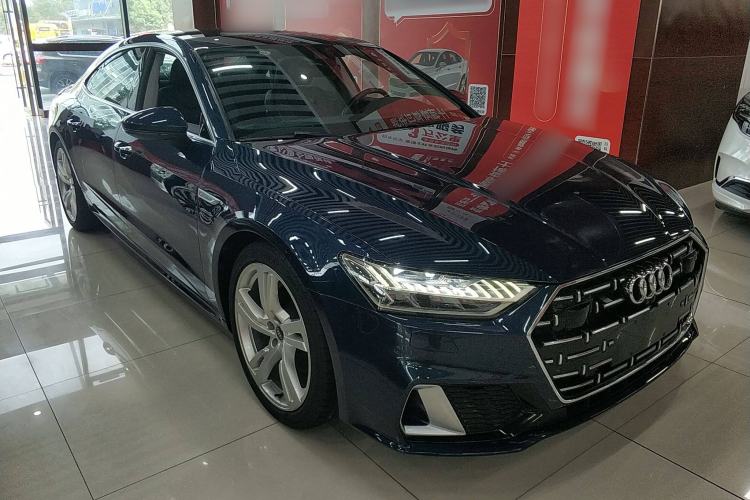 Used Audi A7L 2022 45 TFSI S-line Dream-Building Edition Front Right 45 Deg