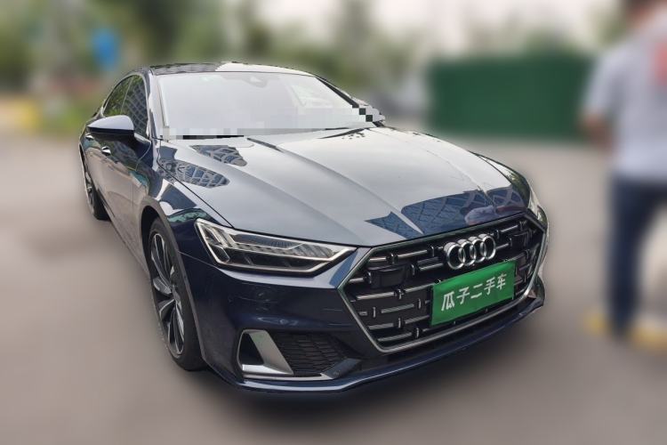 Used Audi A7L 2022 45 TFSI quattro S-line Visionary Crystal Package Front Right 45 Deg