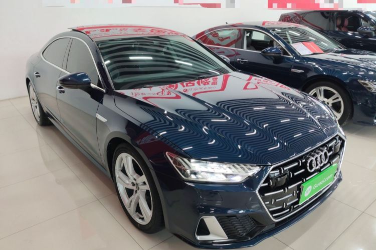 Used Audi A7L 2022 45 TFSI S-line Dream-Building Edition Front Right 45 Deg