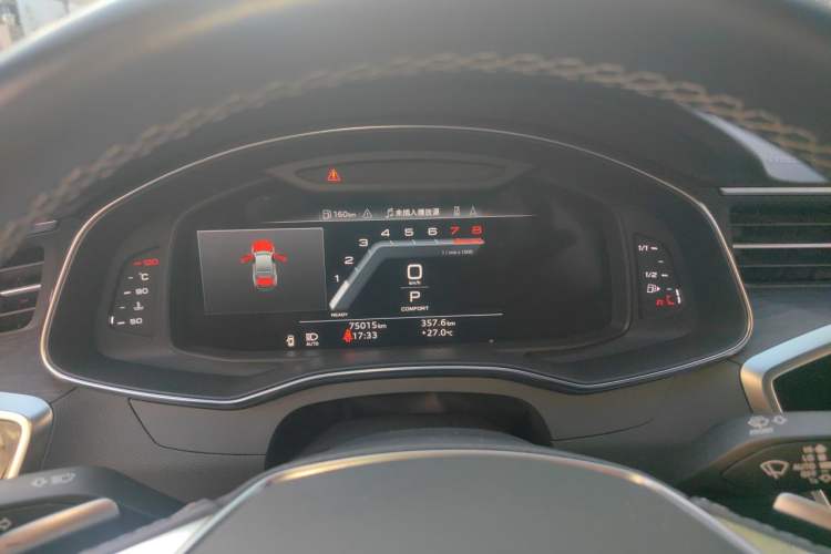 Used Audi A7L 2022 45 TFSI quattro S-line Visionary Edition Obsidian Black Package Instrument Cluster