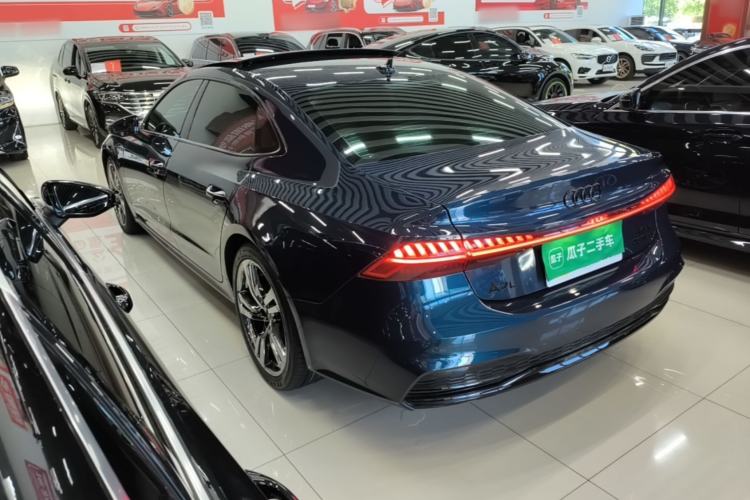 Used Audi A7L 2022 45 TFSI S-line Dream-Building Edition Rear Left 45 Deg