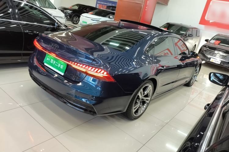 Used Audi A7L 2022 45 TFSI S-line Dream-Building Edition Rear Right 45 Deg
