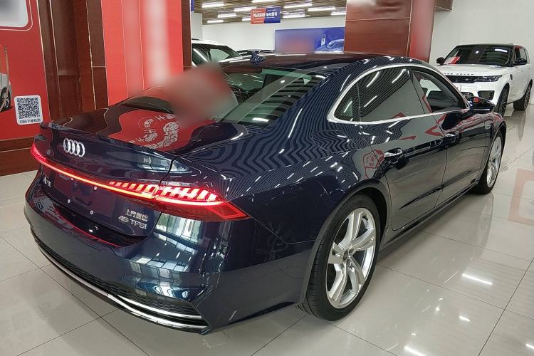 Used Audi A7L 2022 45 TFSI S-line Dream-Building Edition Rear Right 45 Deg