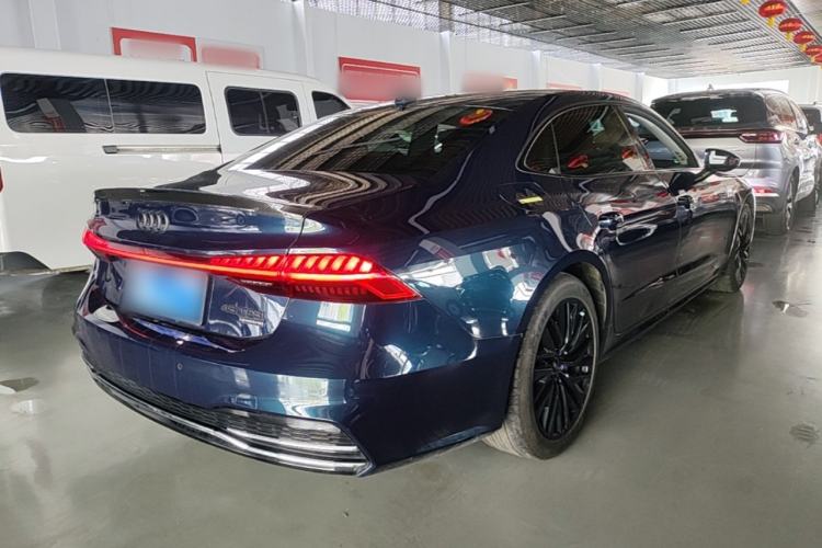 Used Audi A7L 2022 45 TFSI S-line Dream-Building Edition Rear Right 45 Deg