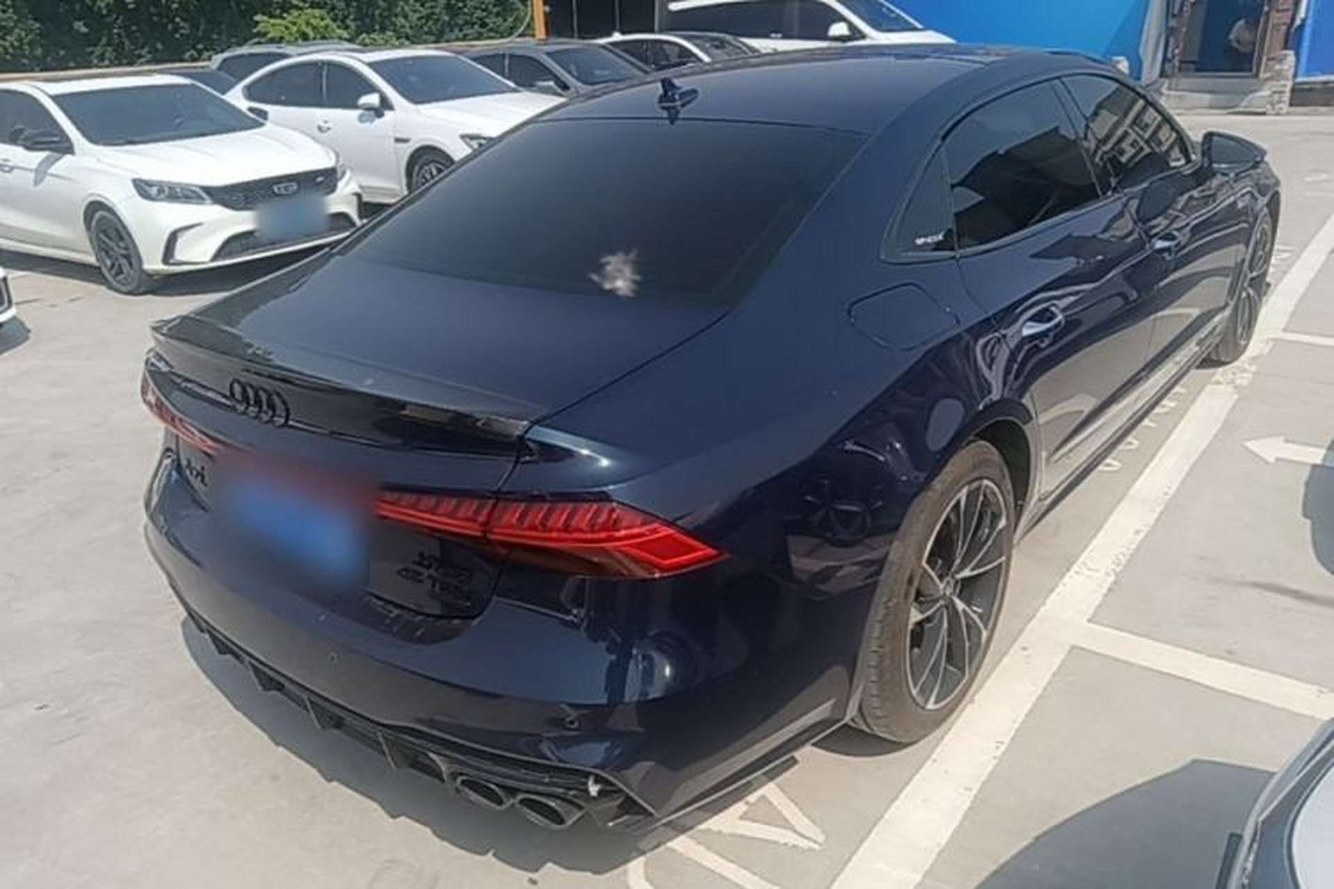 Used Audi A7L 2022 45 TFSI S-line Dream-Building Edition Rear Right 45 Deg