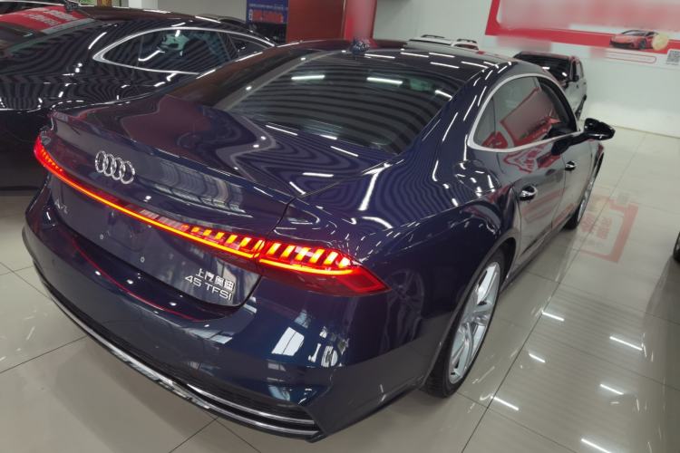 Used Audi A7L 2022 45 TFSI S-line Dream-Building Edition Rear Right 45 Deg
