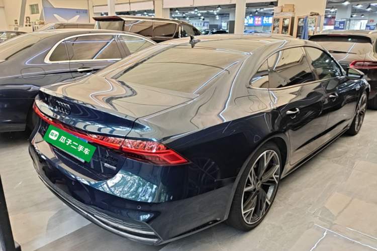 Used Audi A7L 2022 55 TFSI quattro S-line Edition One First Edition Rear Right 45 Deg