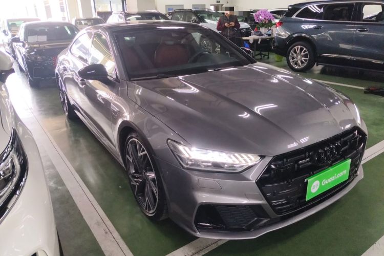 Used Audi A7L 2022 55 TFSI quattro S-line Zhiyuan Edition Obsidian Black Package Exterior 1