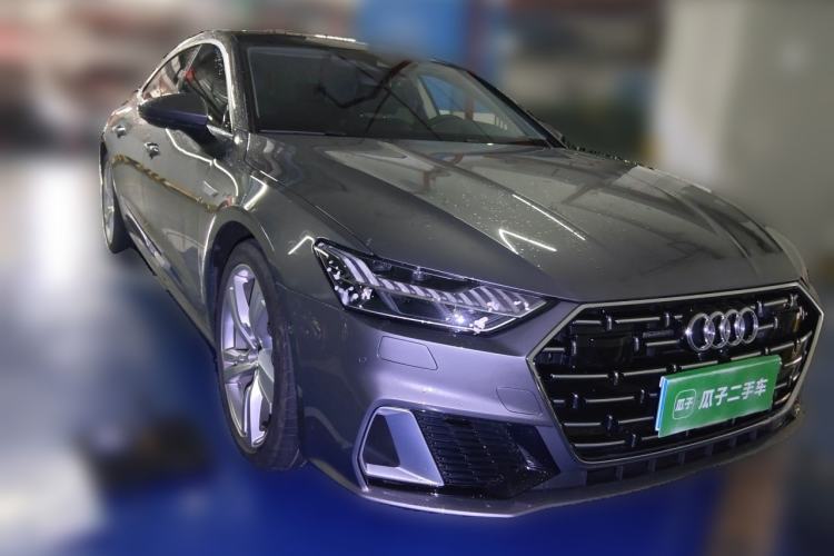 Used Audi A7L 2022 45 TFSI quattro S-line Visionary Crystal Package Front Right 45 Deg