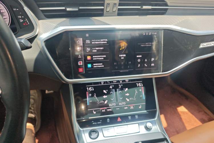 Used Audi A7L 2022 55 TFSI quattro S-line Edition One First Edition Audio And AC Panel