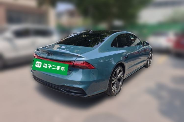 Used Audi A7L 2022 55 TFSI quattro S-line Edition One First Edition Rear Right 45 Deg