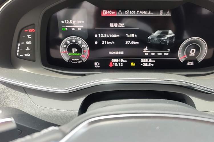 Used Audi A7L 2022 45 TFSI quattro S-line Paladin Odometer Close Up