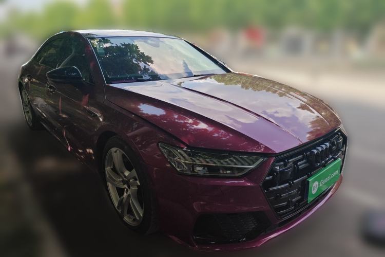 Used Audi A7L 2022 45 TFSI quattro S-line Visionary Crystal Package Front Right 45 Deg