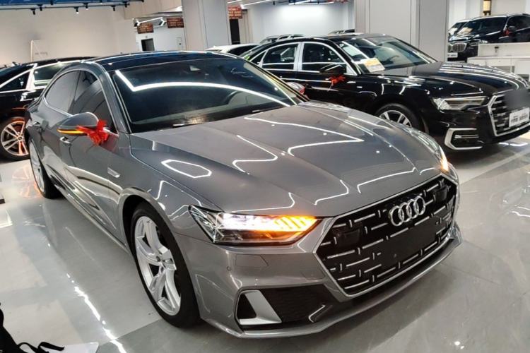 Used Audi A7L 2022 45 TFSI S-line Dream-Building Edition Front Right 45 Deg