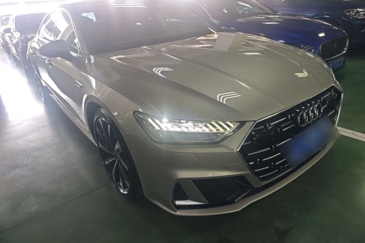 Used Audi A7L 2022 45 TFSI quattro S-line Paladin Front Right 45 Deg