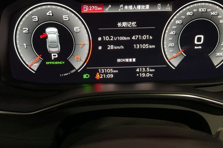 Used Audi A7L 2022 45 TFSI quattro S-line Paladin Odometer Close Up