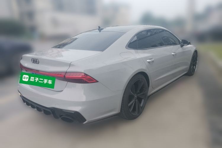 Used Audi A7L 2022 45 TFSI S-line Dream-Building Crystal Flow Package Rear Right 45 Deg