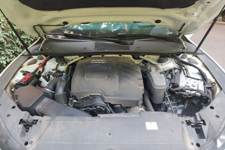 Used Audi A7L 2022 45 TFSI quattro S-line Visionary Edition Obsidian Black Package Engine Bay