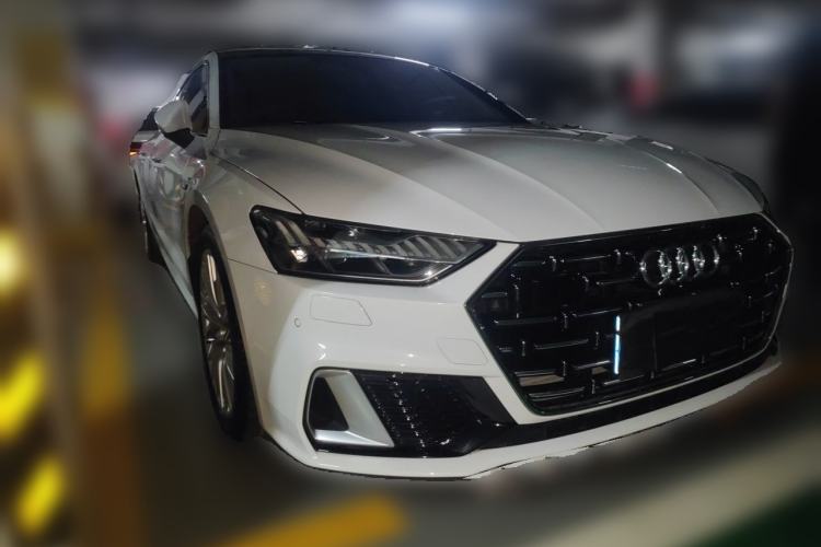 Used Audi A7L 2022 45 TFSI S-line Dream-Building Edition Front Right 45 Deg