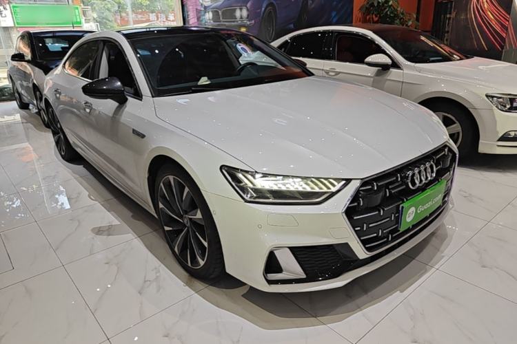 Used Audi A7L 2022 45 TFSI quattro S-line Paladin Front Right 45 Deg