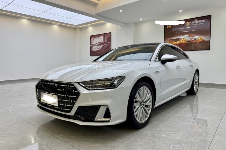 Used Audi A7L 2022 45 TFSI S-line Dream-Building Crystal Flow Package Guazi used car, China used car export, Used car for sale, Used cars, Cheapest cars for sale